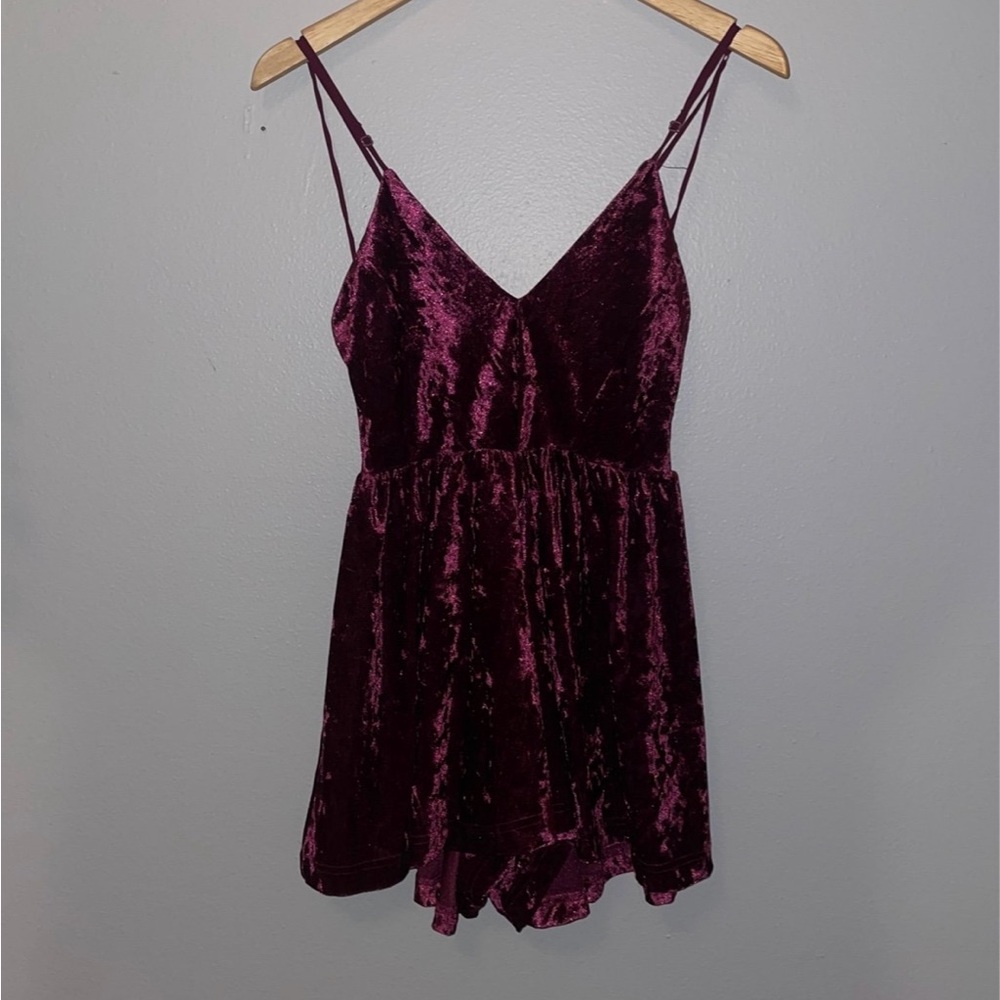 Sam Edelman Velvet Wine Romper